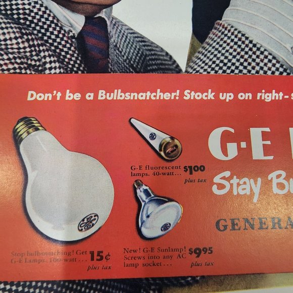 Vintage advertising 1940s Bob Hope GE Lamps print ad  magazine - Picture 4 of 6
